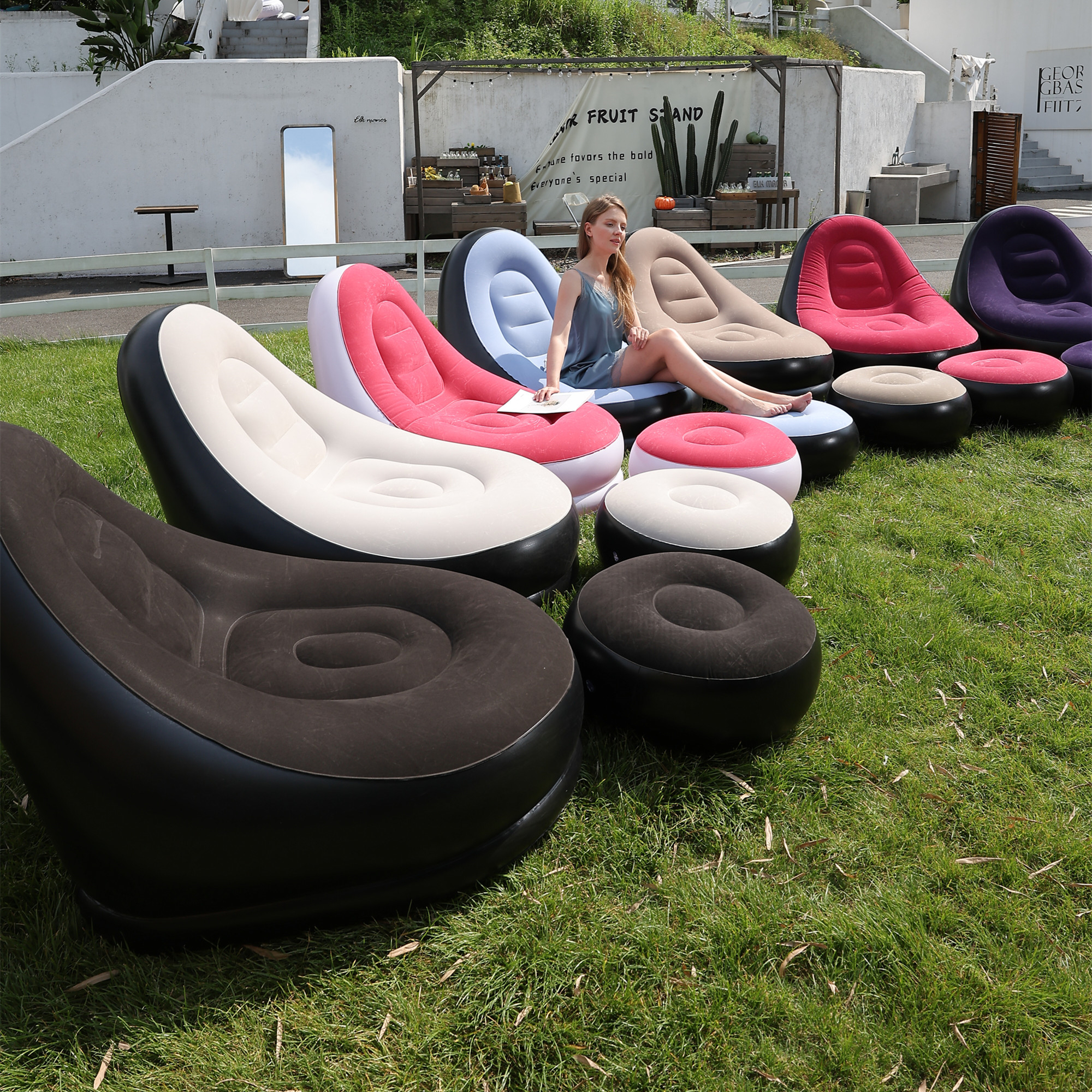 Outdoor Furniture Bali - Lazy Couch Sofas Inflatable Chair Foldable