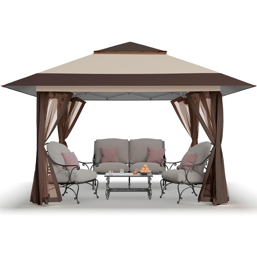 Outdoor Furniture Gazebo - Up Gazebo with Wheeled Cover Bag