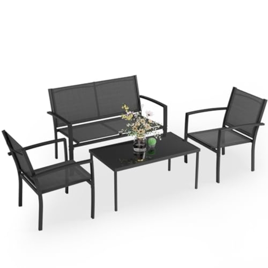 Outdoor Furniture In - Greesum 4 Pieces Patio Furniture Set