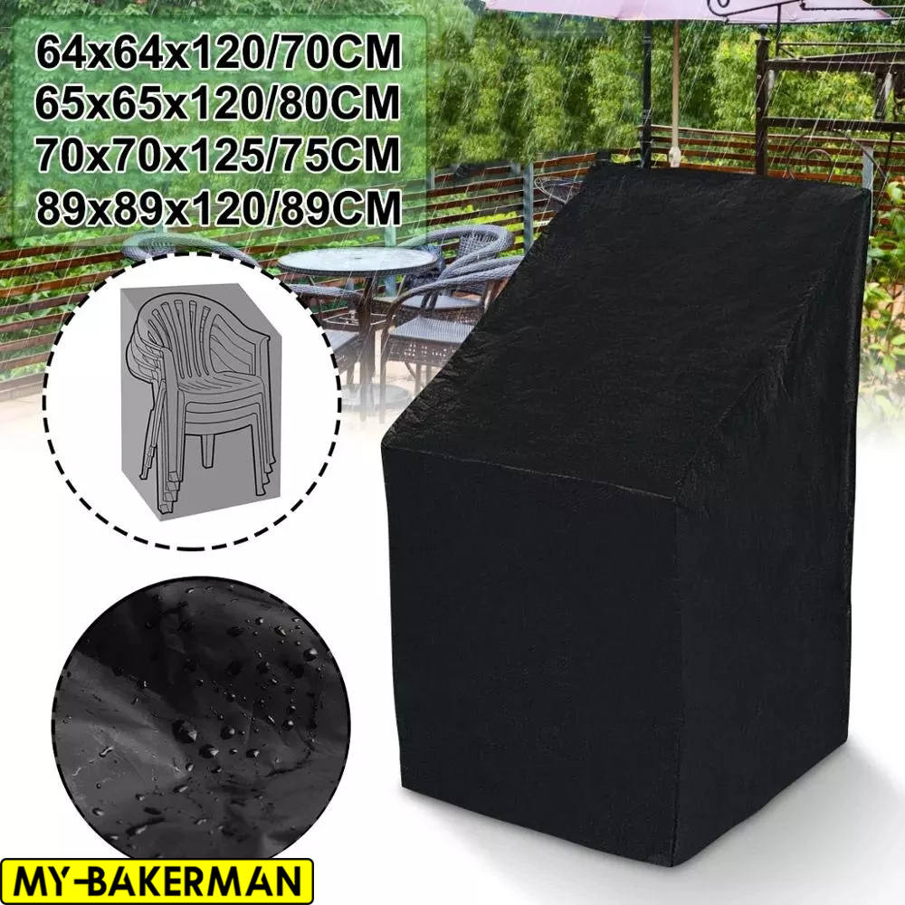 Outdoor Furniture Weatherproof - 6 Size Black Outdoor Waterproof Cover
