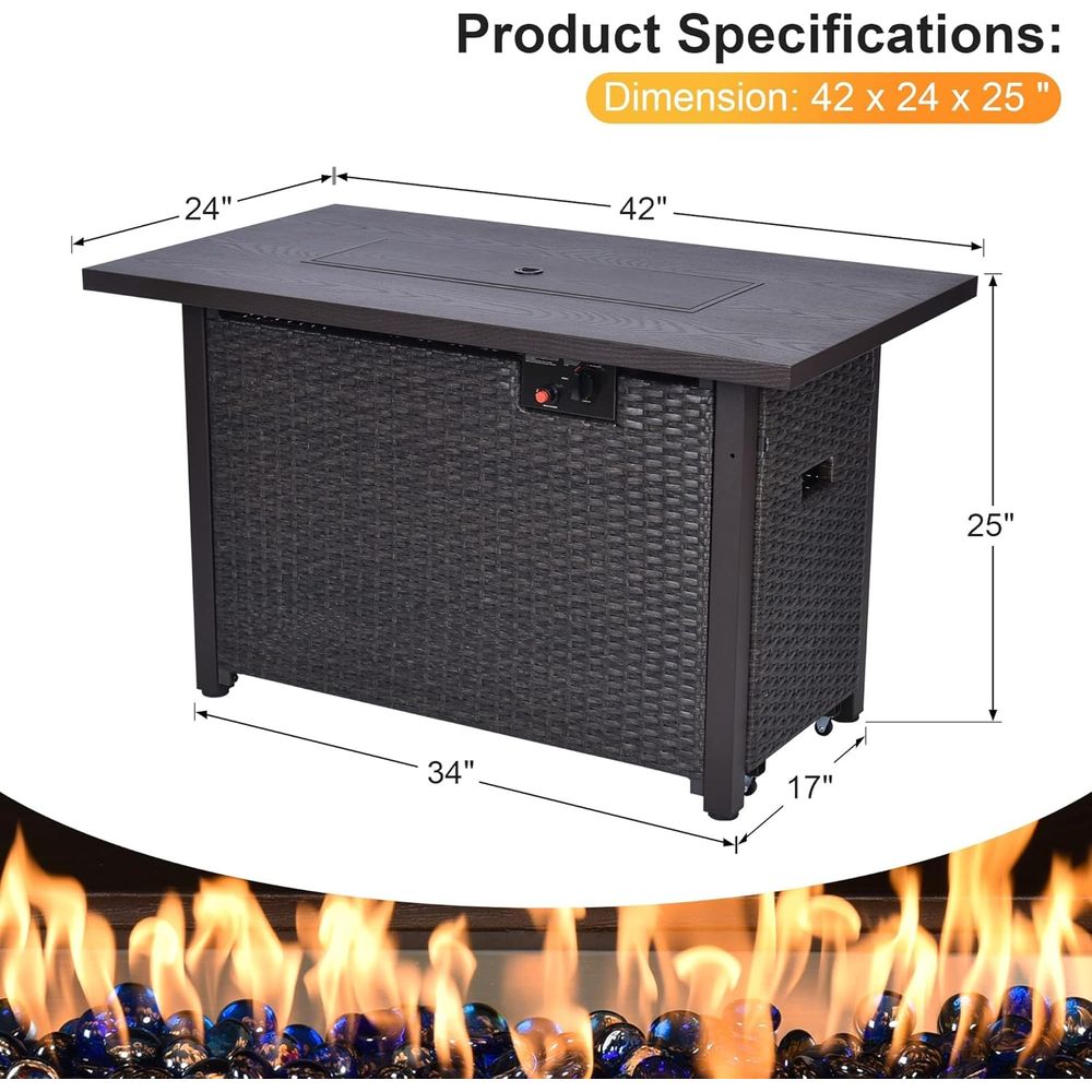 13-Piece Outdoor Sectional Pat - Outdoor Furniture Set With Fire Pit avis et prix