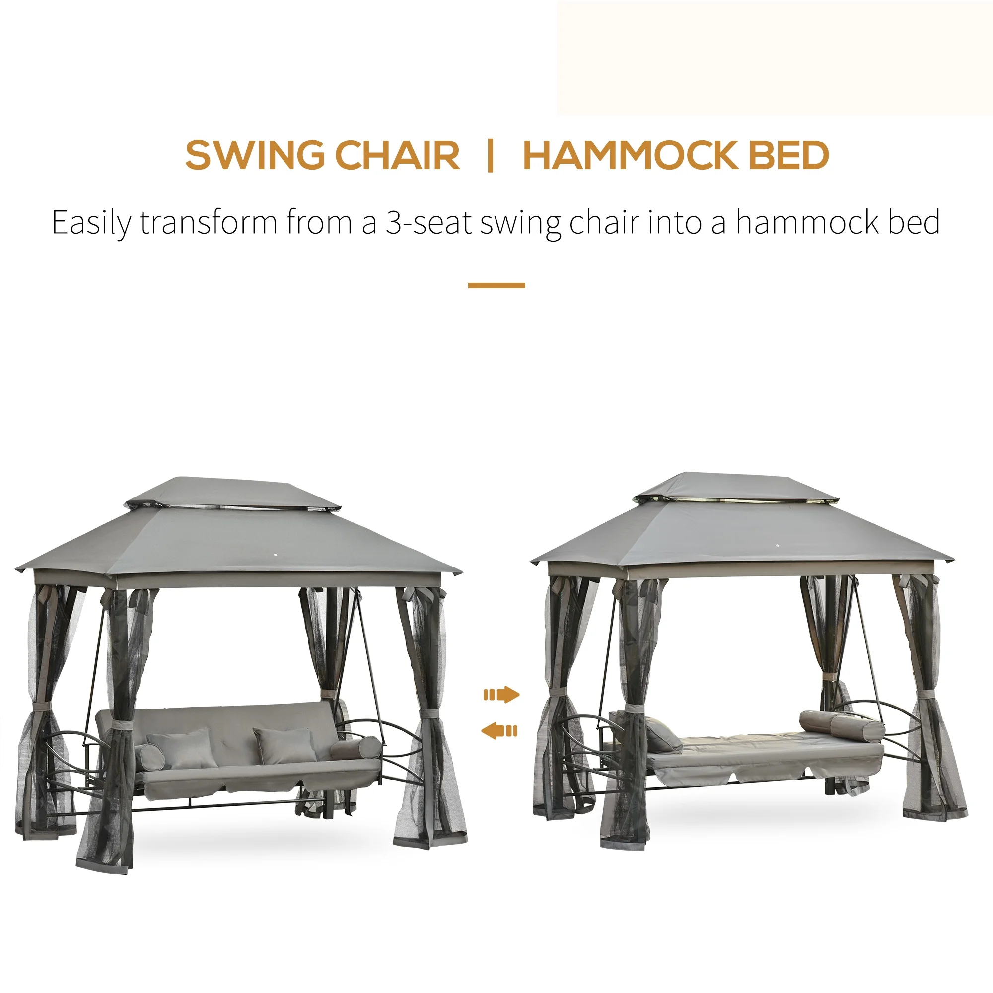 3 Person Patio Gazebo Swing Ch - Outdoor Furniture Gazebo avis et prix