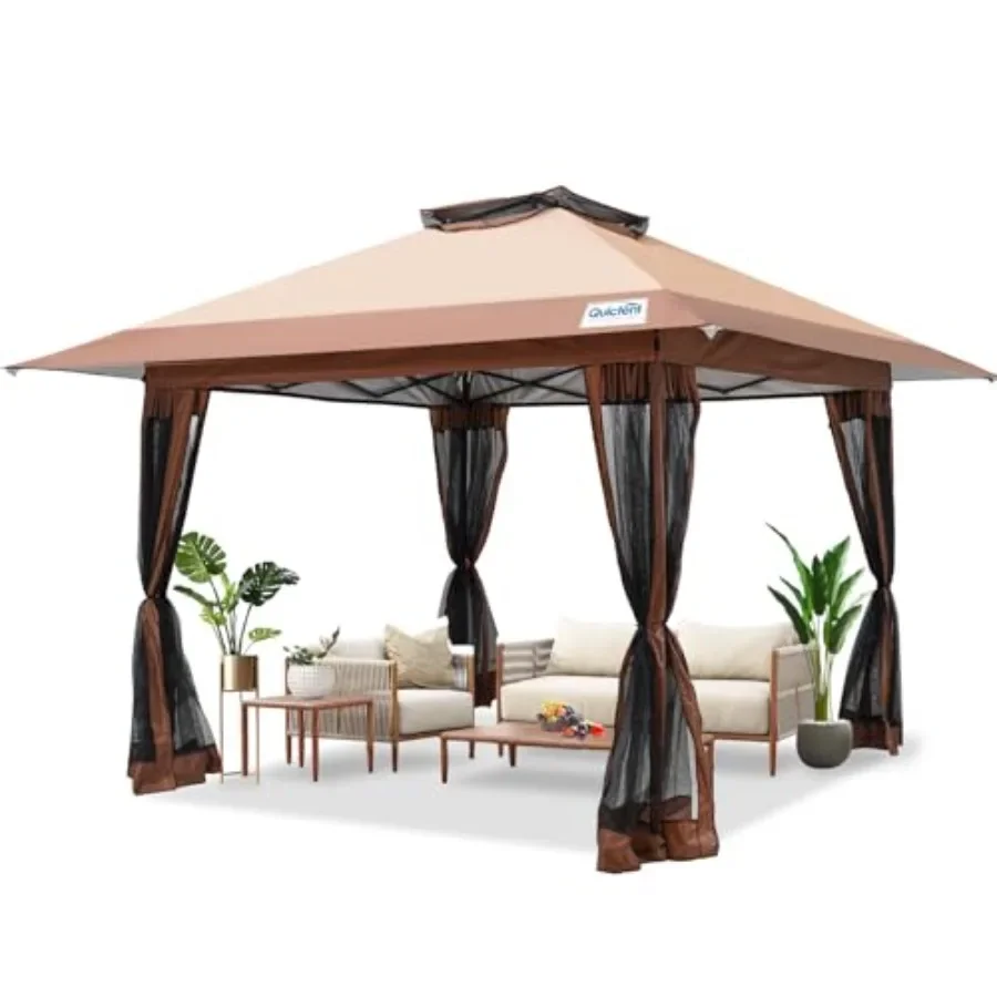 13'x13' Pop up Gazebo  Tent On - Outdoor Furniture Gazebo avis et prix