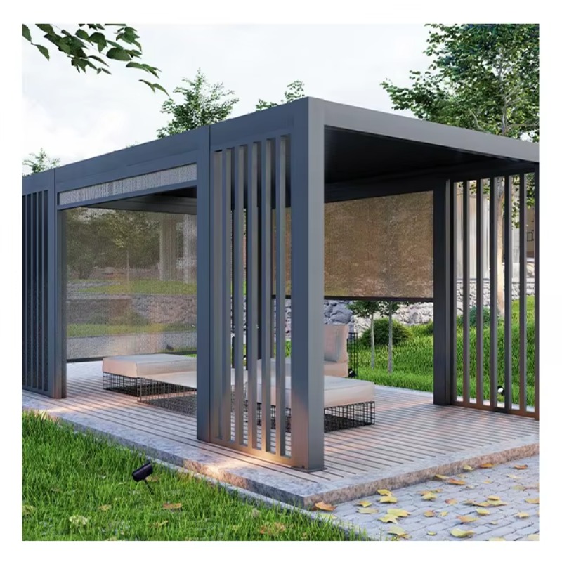 Outdoor Motorized Retractable  - Outdoor Furniture Gazebo avis et prix