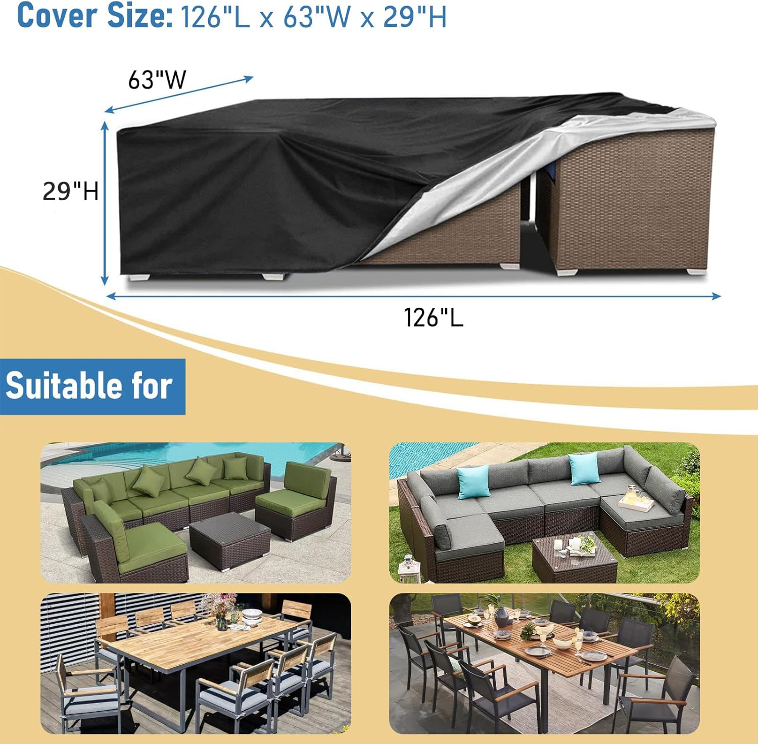 Heavy Duty Waterproof Patio Fu - Outdoor Furniture Heavy Duty avis et prix