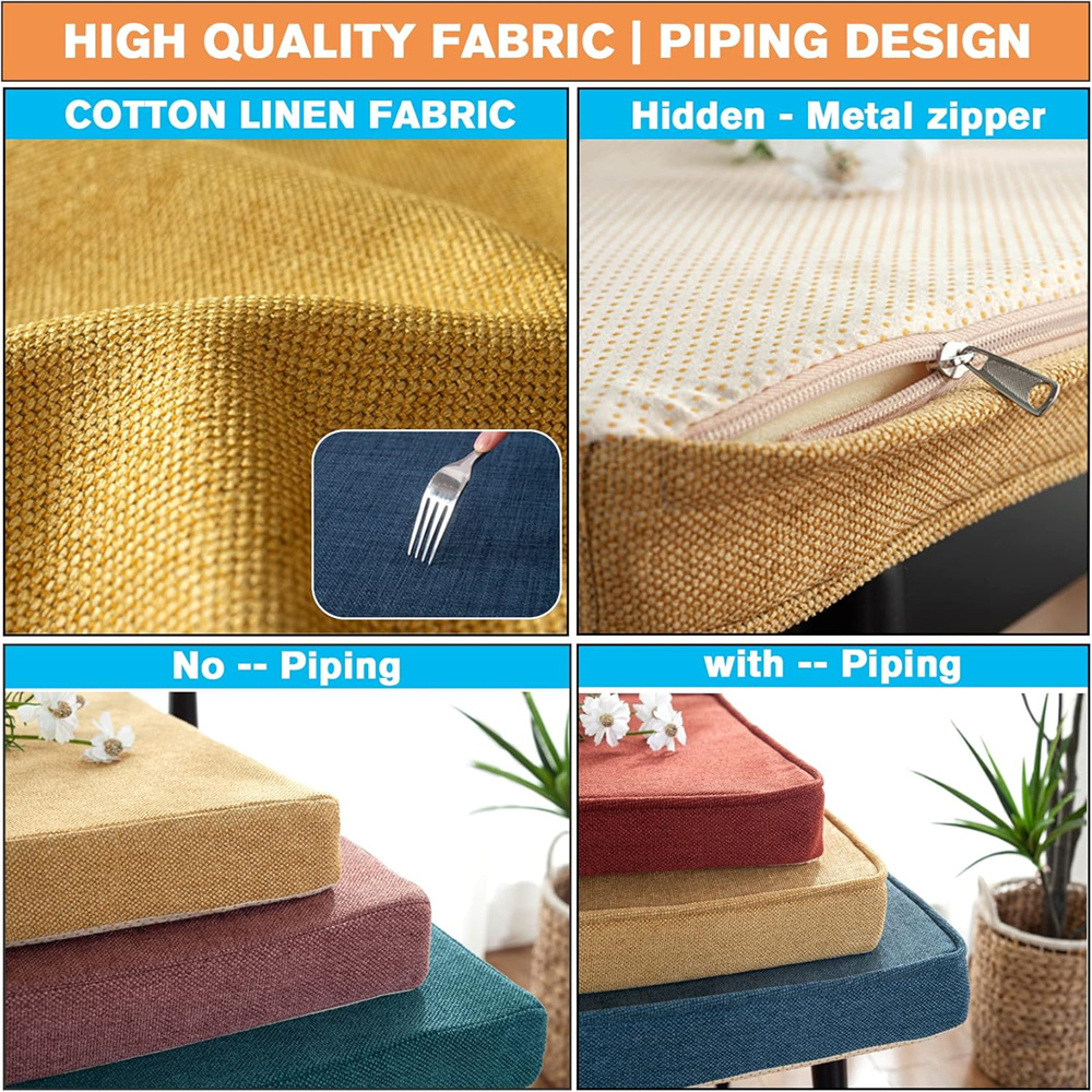 Single Piping Long Bench Cushi - Outdoor Furniture Upholstery avis et prix