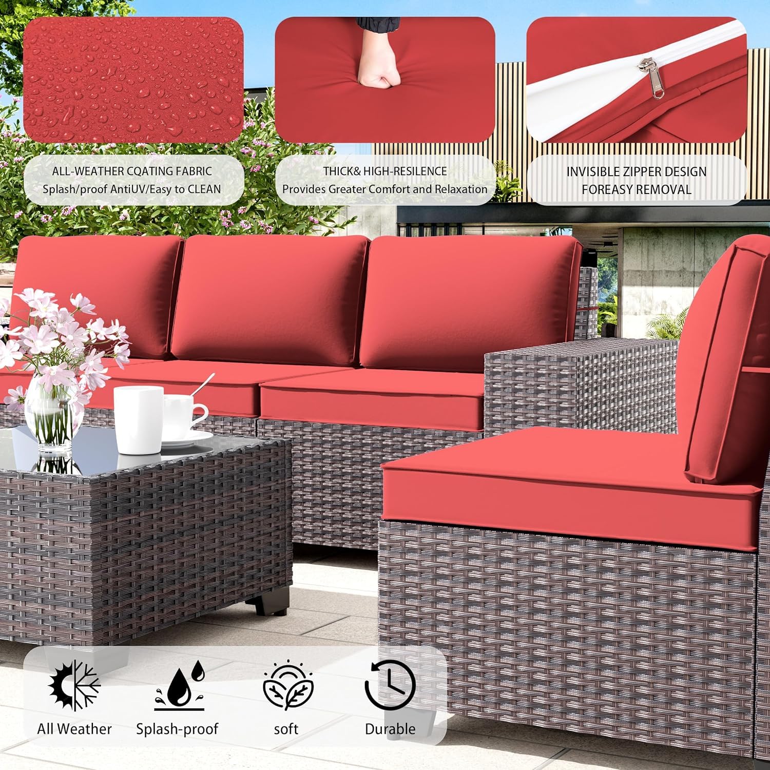 12 PCS Outdoor Patio Furniture - Outdoor Furniture Bali avis et prix