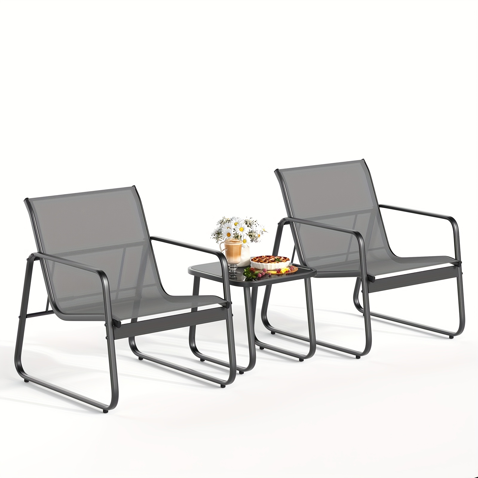 LODEIJA Patio Chairs Set of 3, - Outdoor Furniture Brands avis et prix