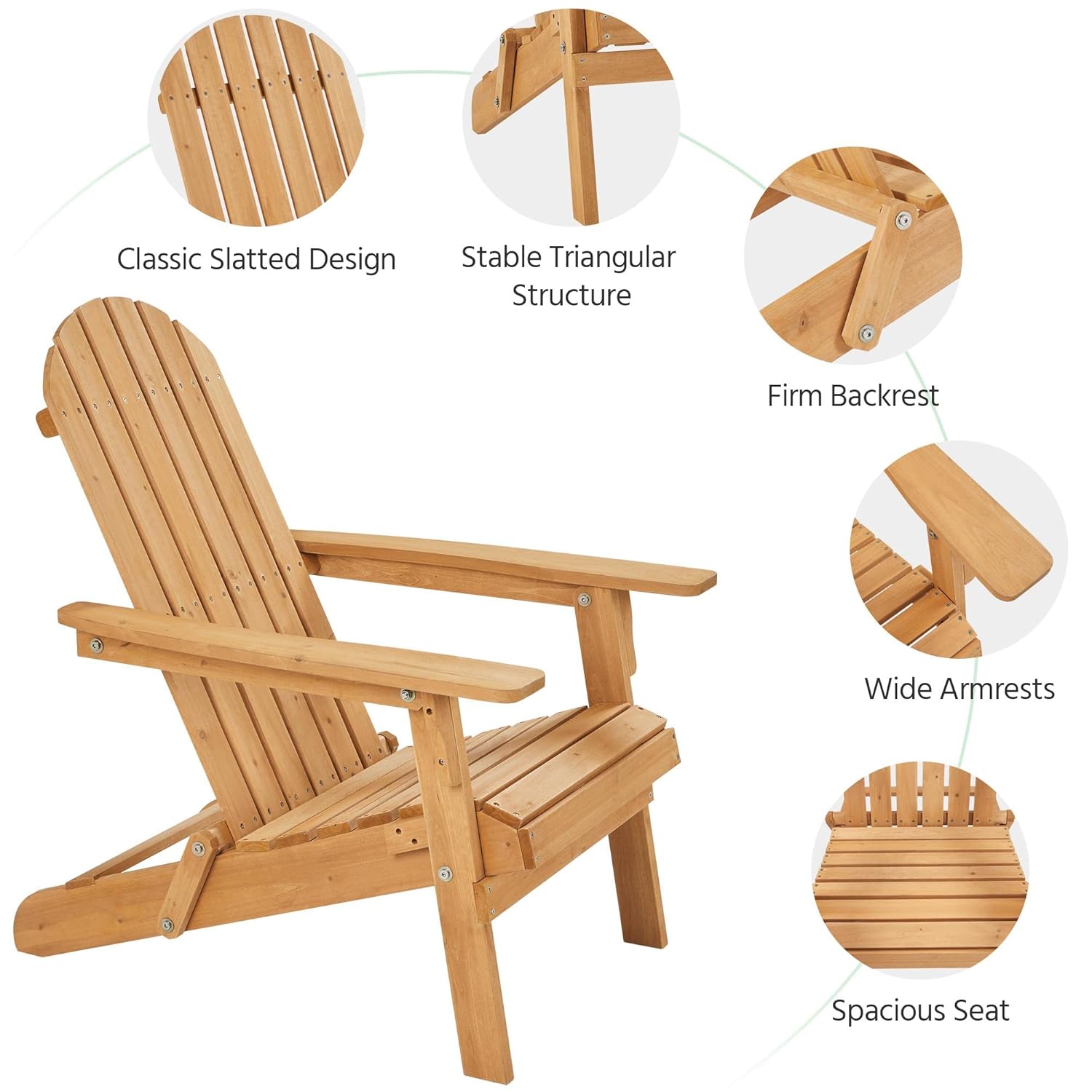 Folding Adirondack Chair Set o - Outdoor Furniture Set With Fire Pit avis et prix