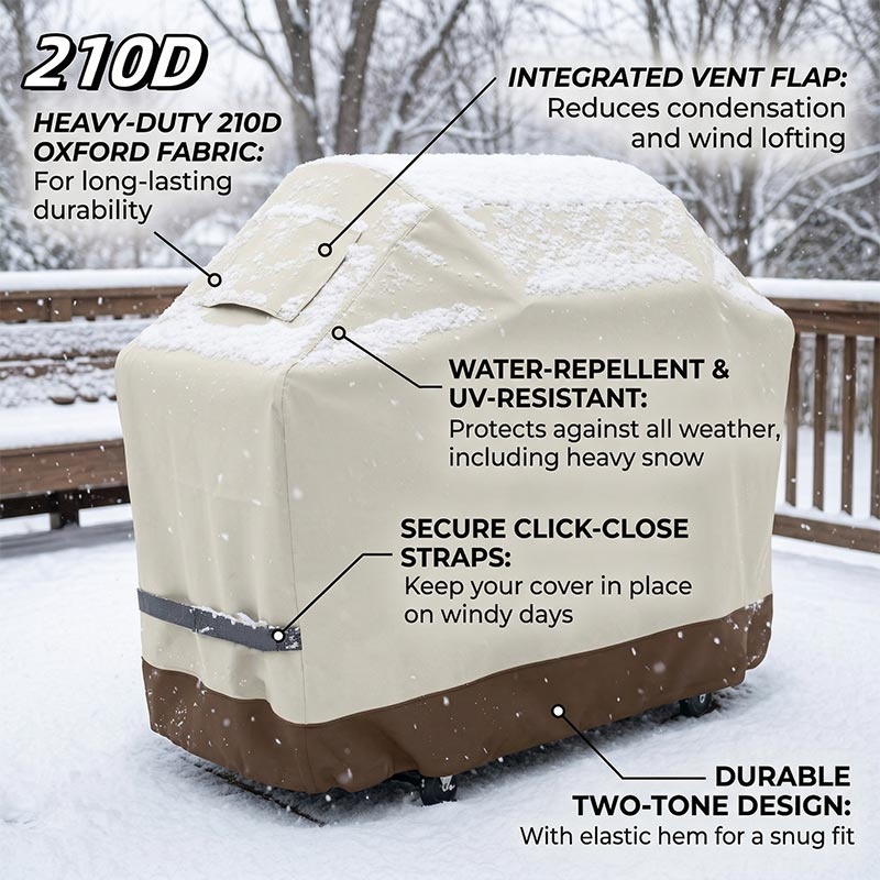 210D BBQ Beige Barbecue Grill  - Outdoor Furniture Weatherproof avis et prix