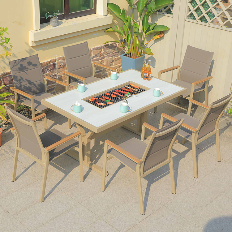 Hot Sale Cast Aluminum Fire Pi - Outdoor Furniture Set With Fire Pit avis et prix