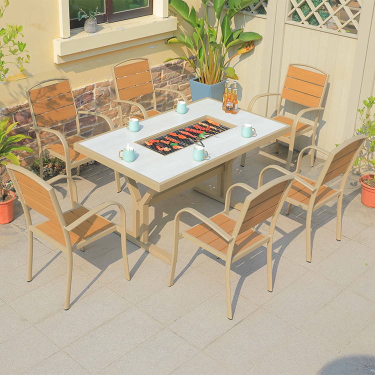 Hot Sale Cast Aluminum Fire Pi - Outdoor Furniture Set With Fire Pit avis et prix