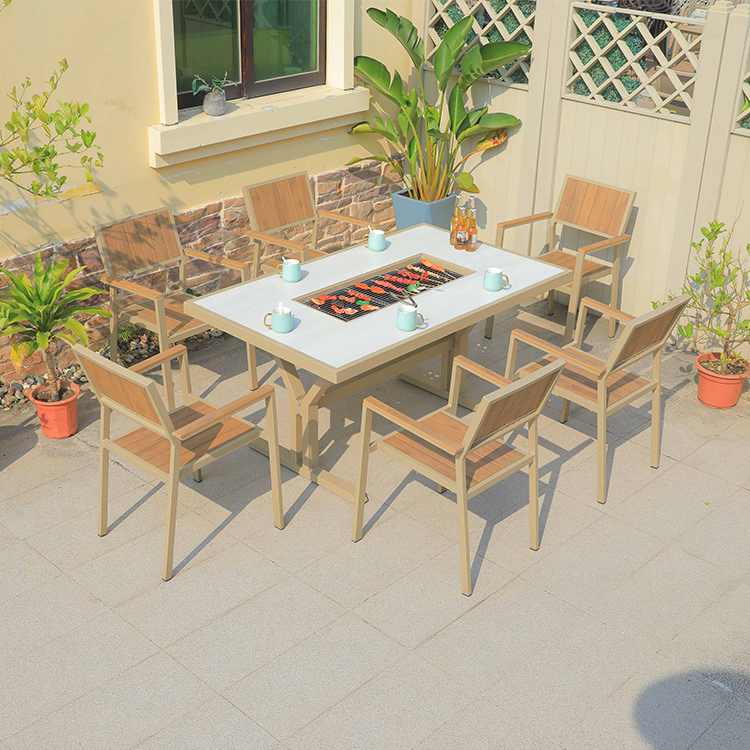 Hot Sale Cast Aluminum Fire Pi - Outdoor Furniture Set With Fire Pit avis et prix