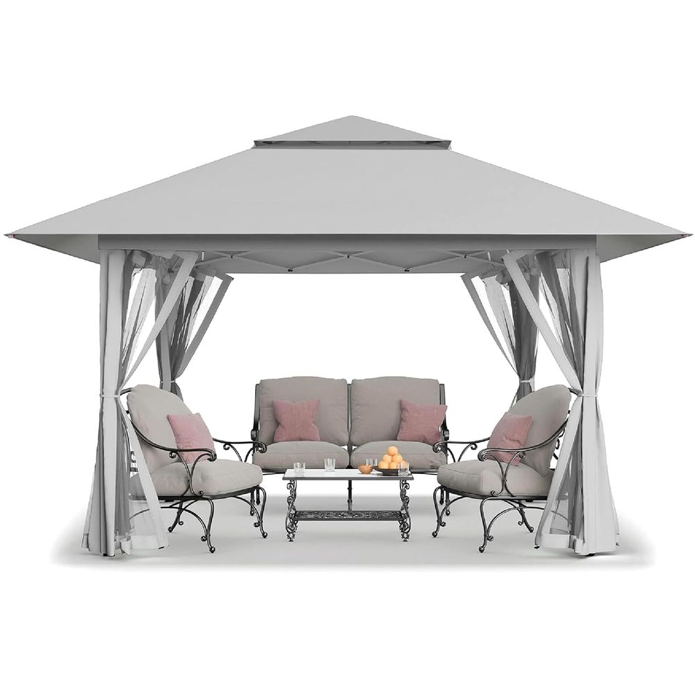 13x13 Pop Up Gazebo, Canopy Te - Outdoor Furniture Gazebo avis et prix