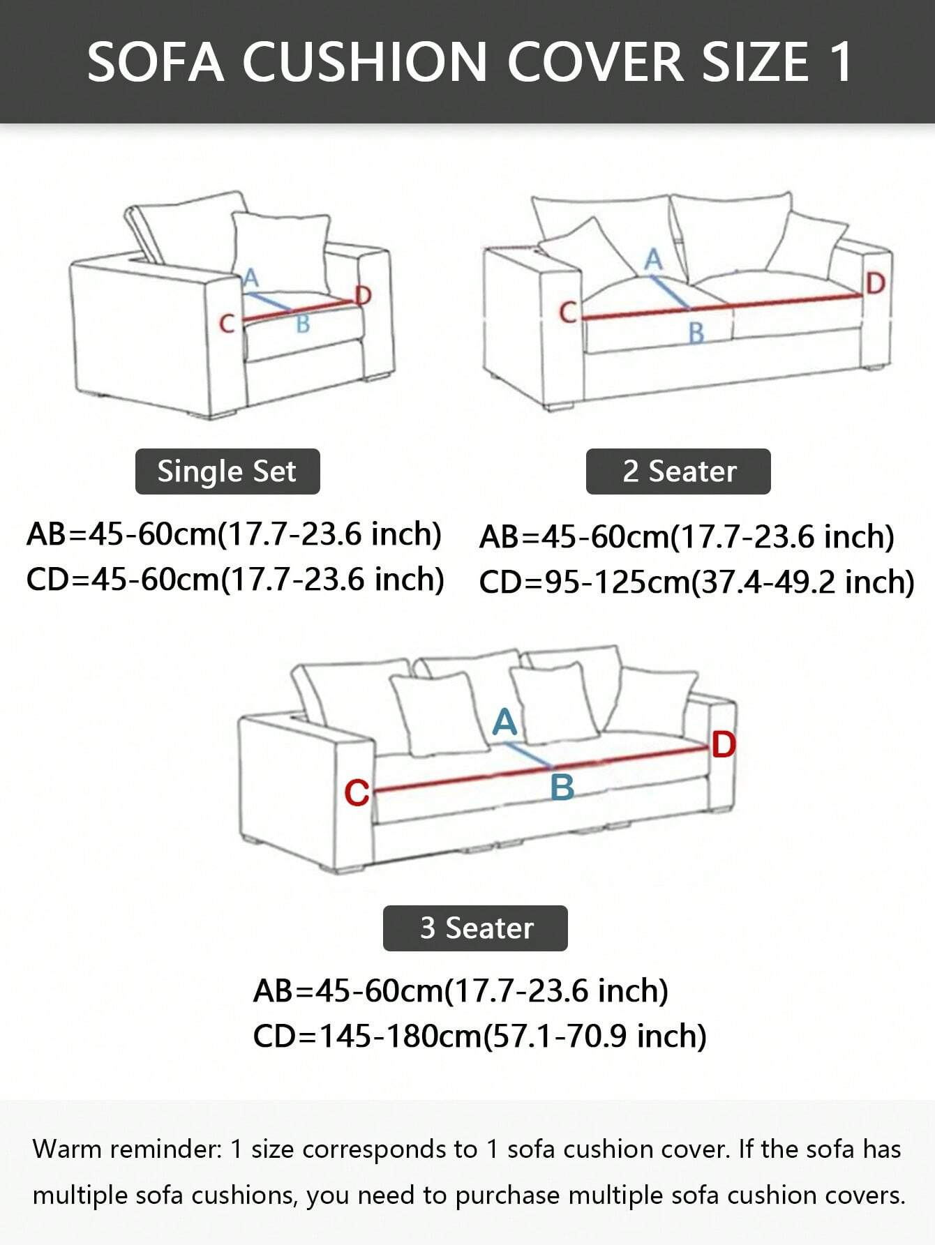 1pc Solid Color Elastic Sofa S - Outdoor Furniture Upholstery avis et prix
