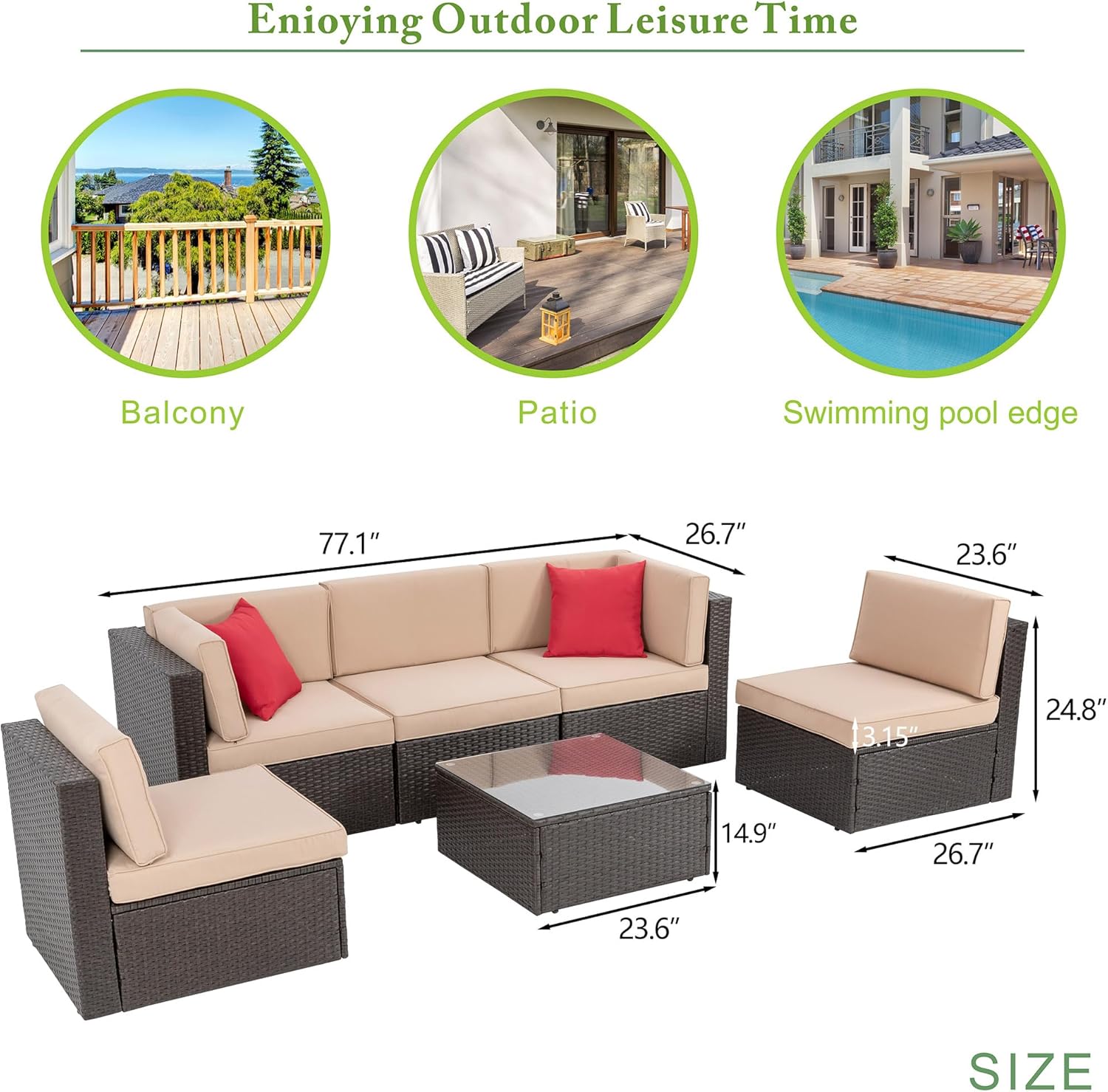 7 Piece Patio Furniture Set wi - Outdoor Furniture Set With Fire Pit avis et prix