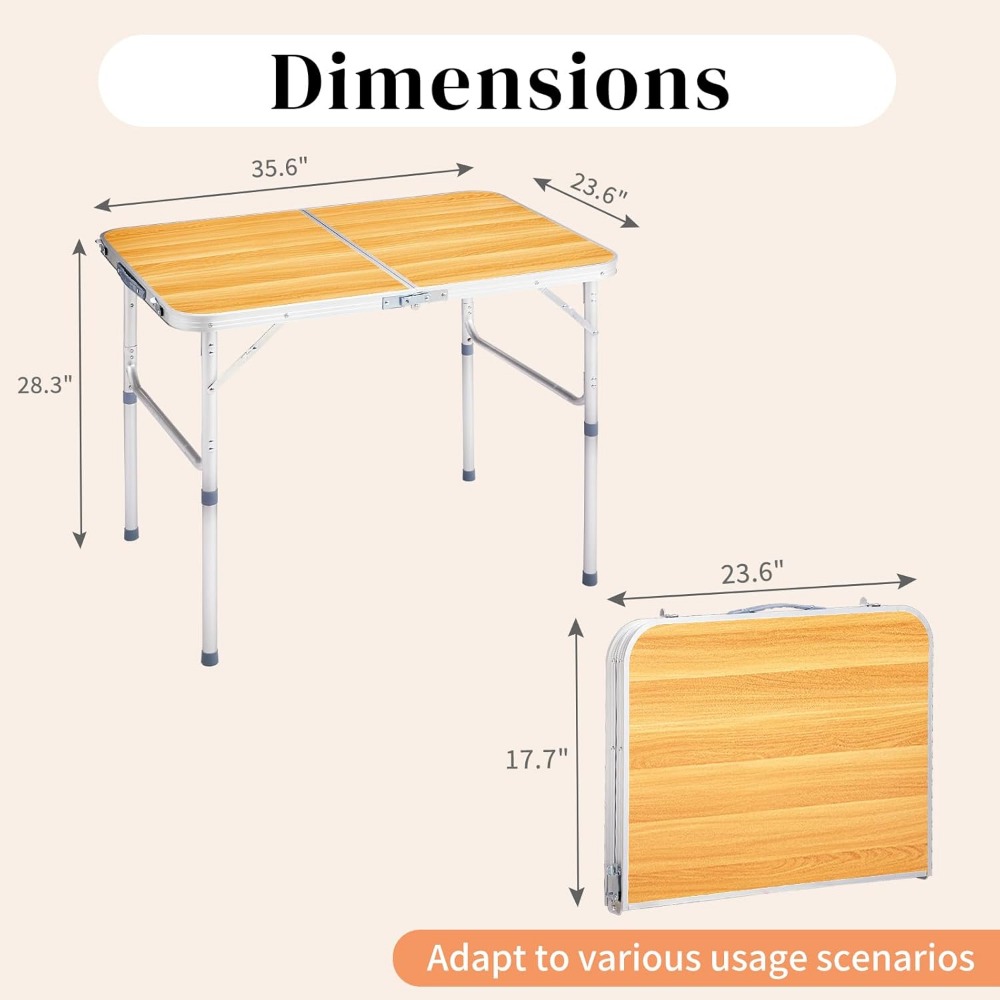 3ft Camping Tables Fold Up Lig - Outdoor Furniture Kitchener avis et prix
