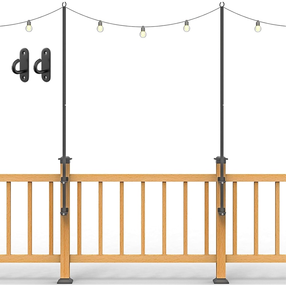 2 pack string light poles - st - Outdoor Furniture In avis et prix