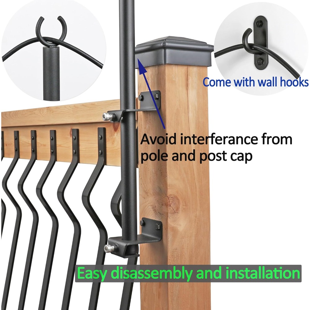 2 pack string light poles - st - Outdoor Furniture In avis et prix