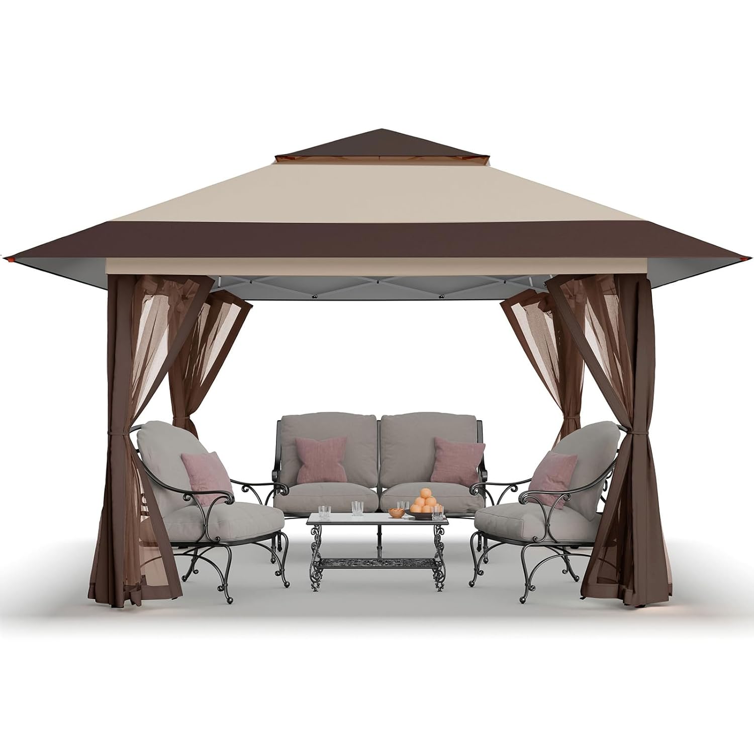 13x13 Pop Up Gazebo, Canopy Te - Outdoor Furniture Gazebo avis et prix