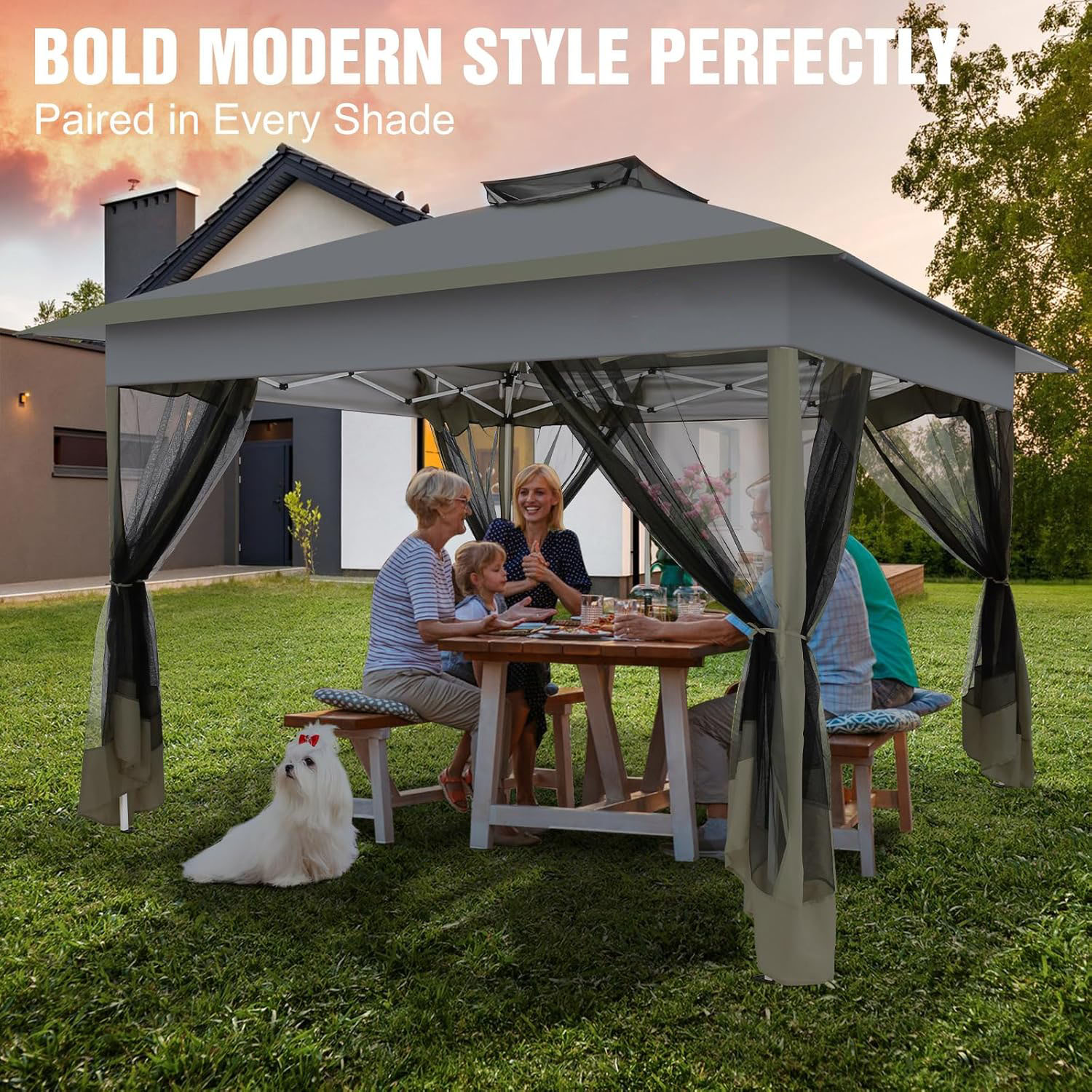 13x13ft Gazebo Pop Up Canopy T - Outdoor Furniture Gazebo avis et prix