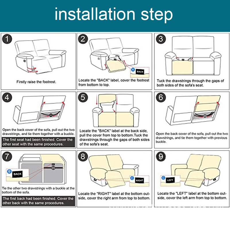1/2/3 seater Recliner Stretch  - Outdoor Furniture Upholstery avis et prix