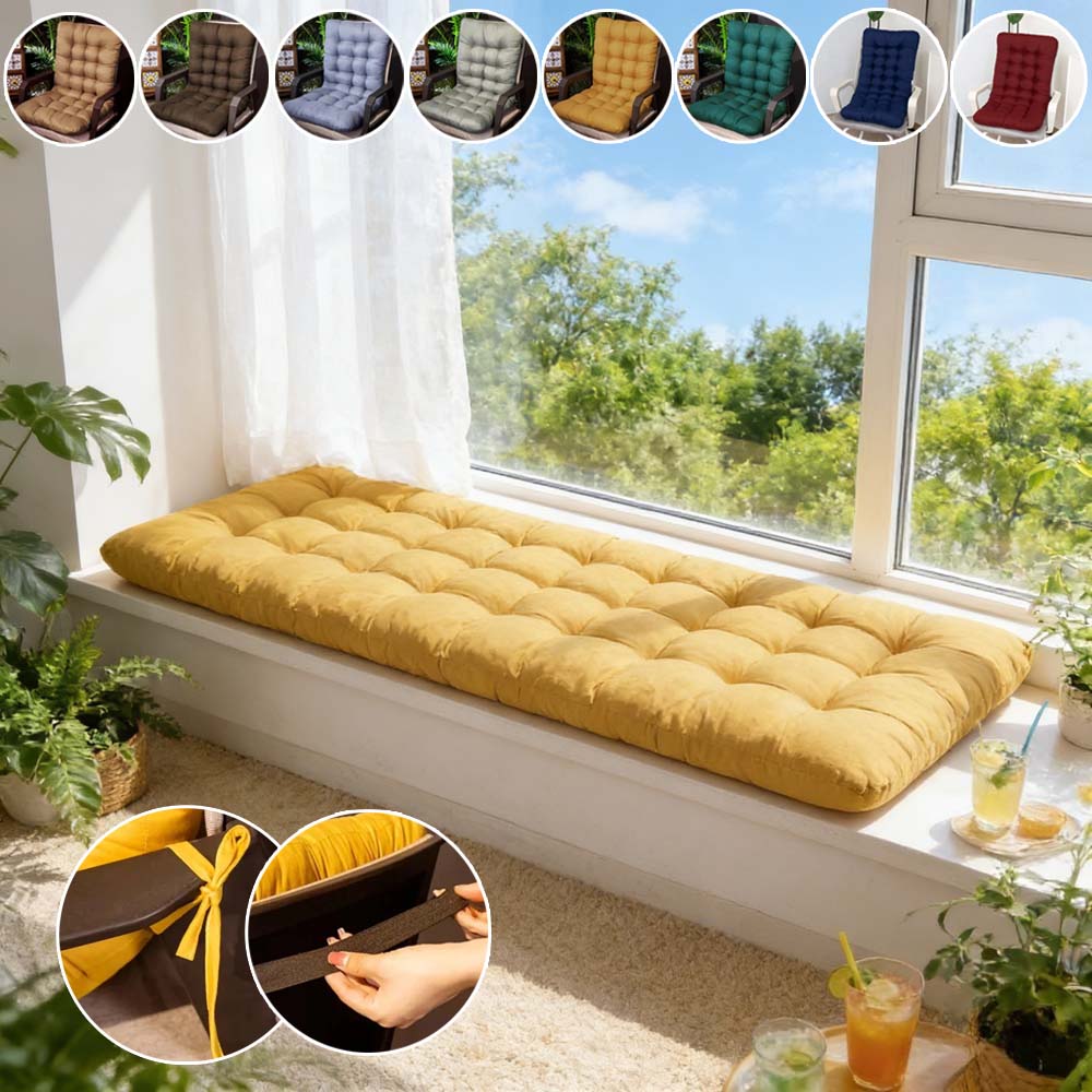 1PC Thick Seat Cushion with St - Outdoor Furniture Upholstery avis et prix