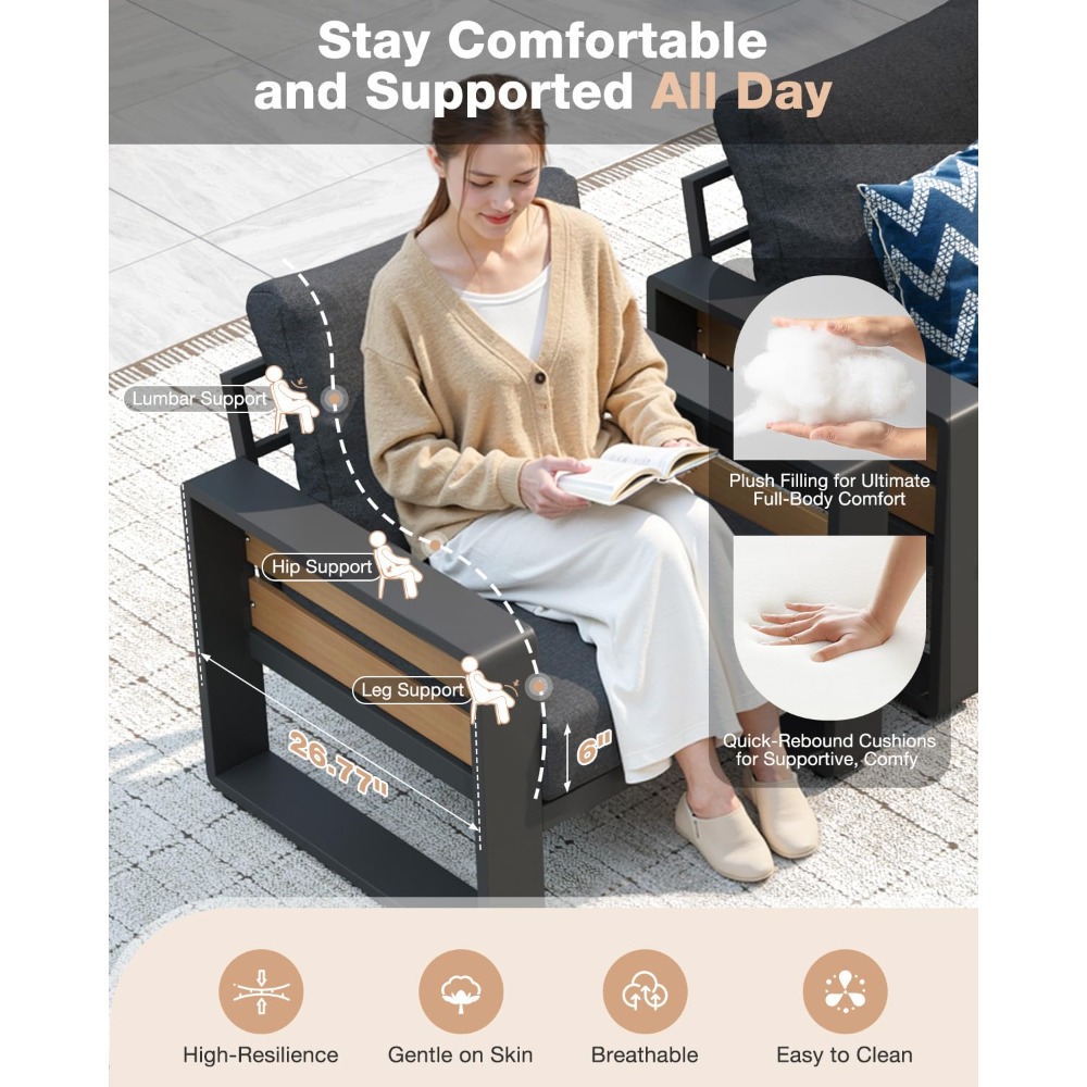 Aluminum Patio Furniture Set,  - Outdoor Furniture Bali avis et prix
