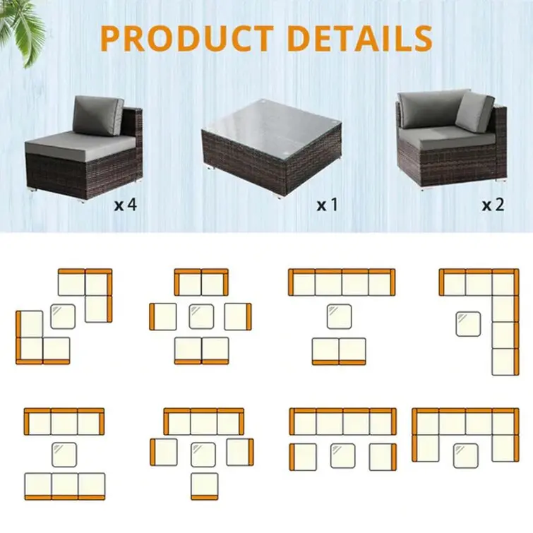 Practical Diverse Patio Rattan - Outdoor Furniture Factory avis et prix