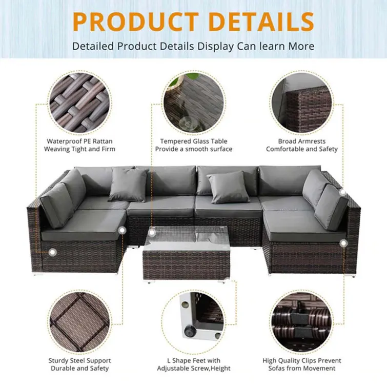 Practical Diverse Patio Rattan - Outdoor Furniture Factory avis et prix