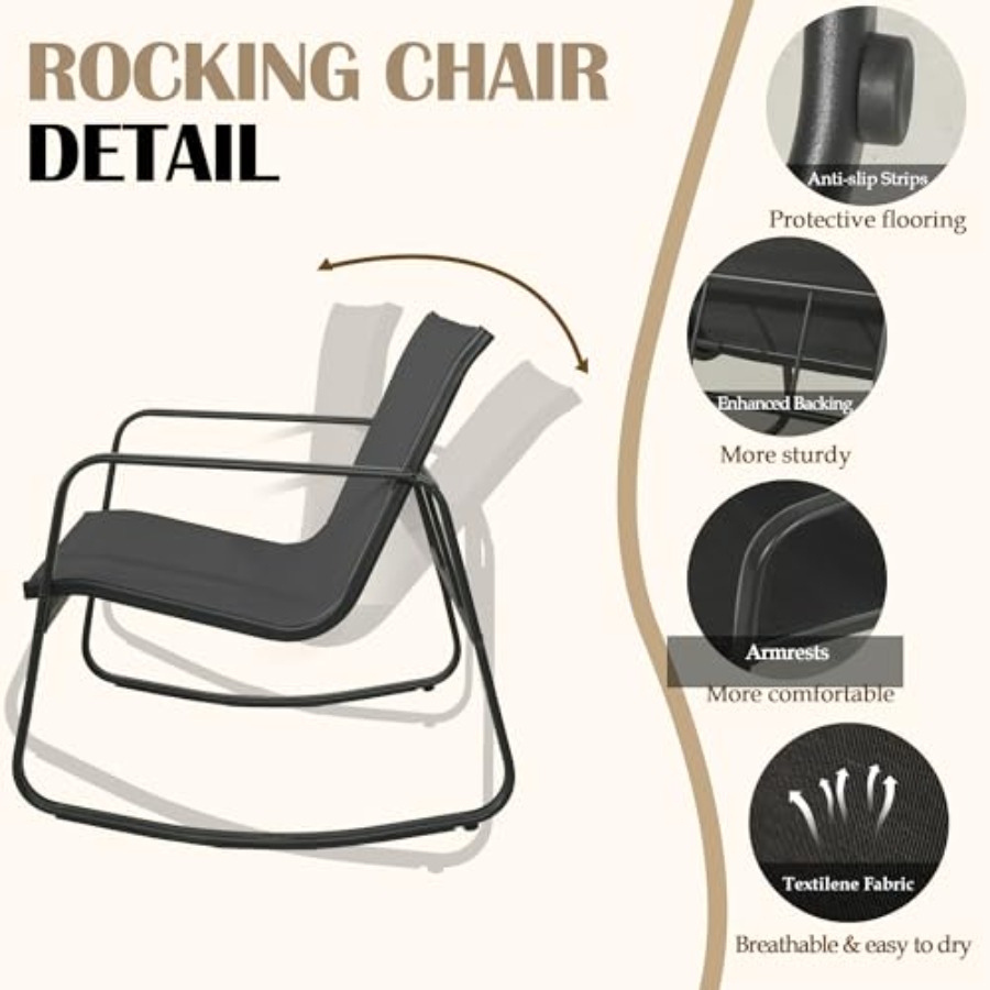 GEONKAI 4 Piece Patio Furnitur - Outdoor Furniture In avis et prix