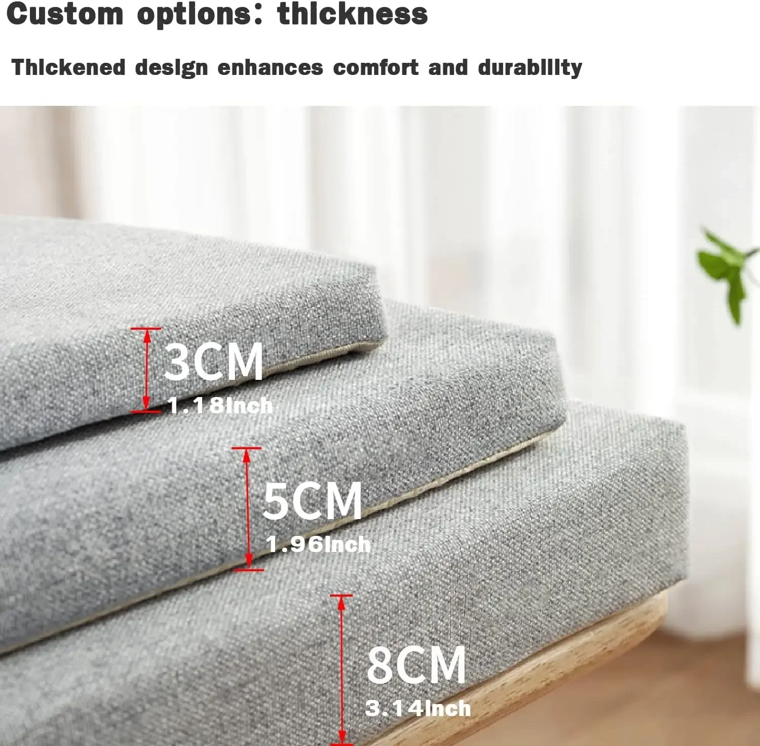 Long Bench Cushions 5cm Chair  - Outdoor Furniture Upholstery avis et prix