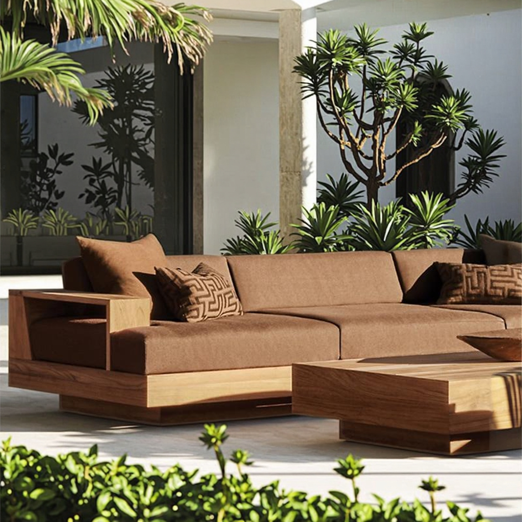 -Modern Luxury Leisure Teak Fu - Outdoor Furniture Factory avis et prix