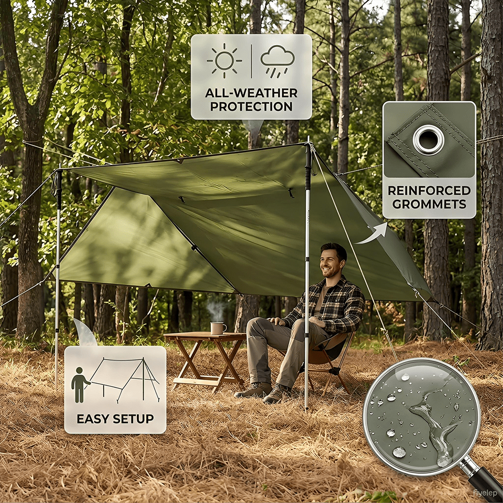 Outdoor Waterproof Tarp, Multi - Outdoor Furniture Weatherproof avis et prix