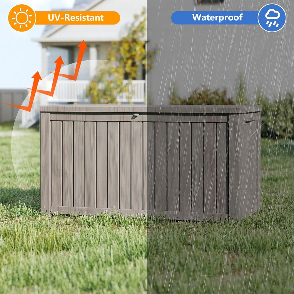 Outdoor Storage Box, Weatherpr - Outdoor Furniture Weatherproof avis et prix