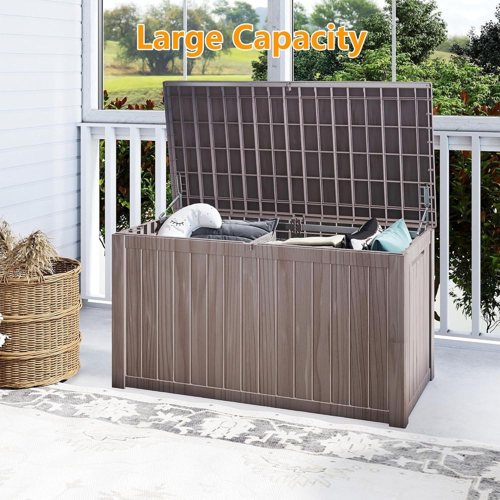Outdoor Storage Box, Weatherpr - Outdoor Furniture Weatherproof avis et prix