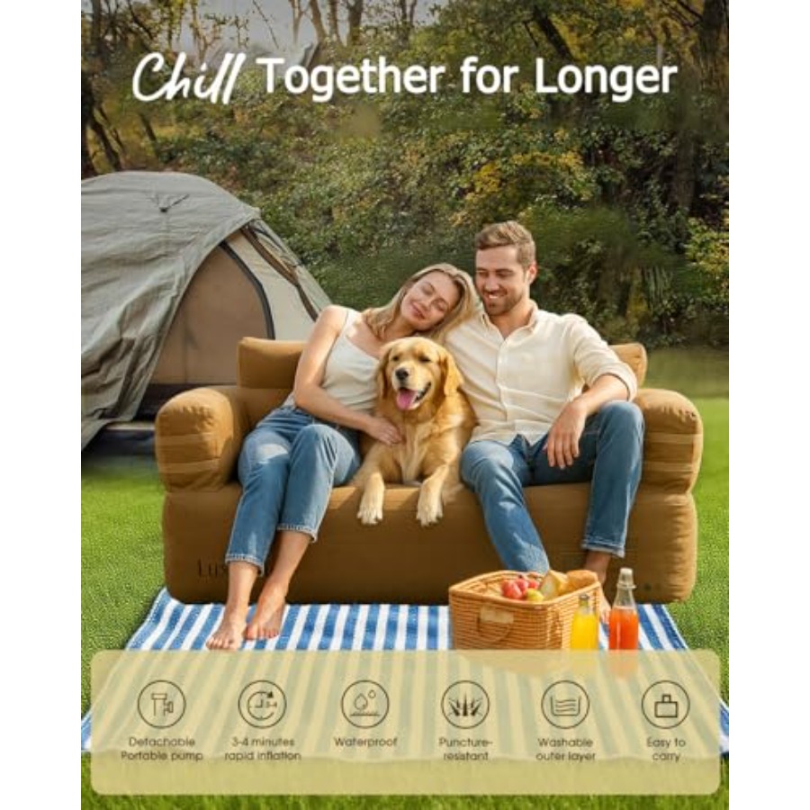 Portable Inflatable Couch for  - Outdoor Furniture Heavy Duty avis et prix