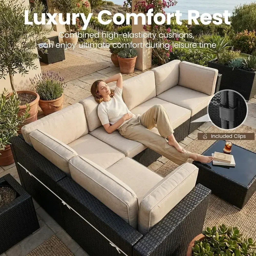8-Piece Outdoor Patio Furnitur - Outdoor Furniture Set With Fire Pit avis et prix
