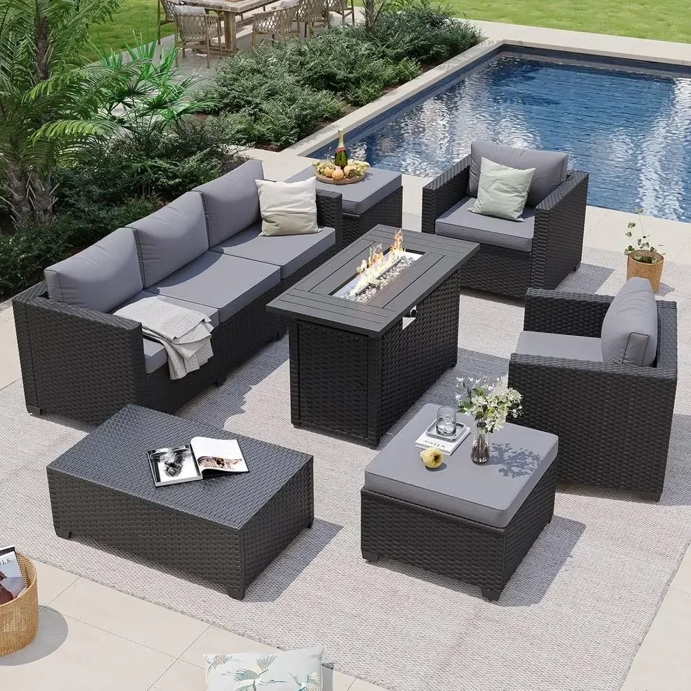 7-Piece Outdoor Patio Furnitur - Outdoor Furniture Set With Fire Pit avis et prix