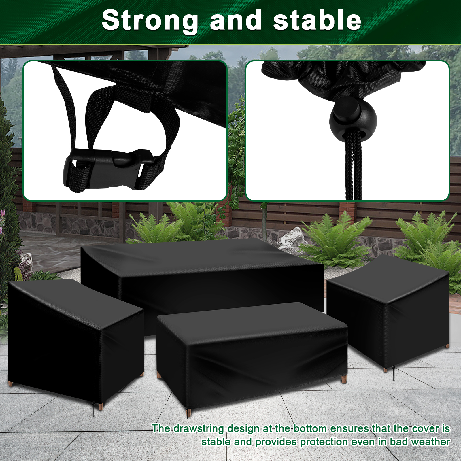 4Pcs Patio Furniture Cover Set - Outdoor Furniture Weatherproof avis et prix