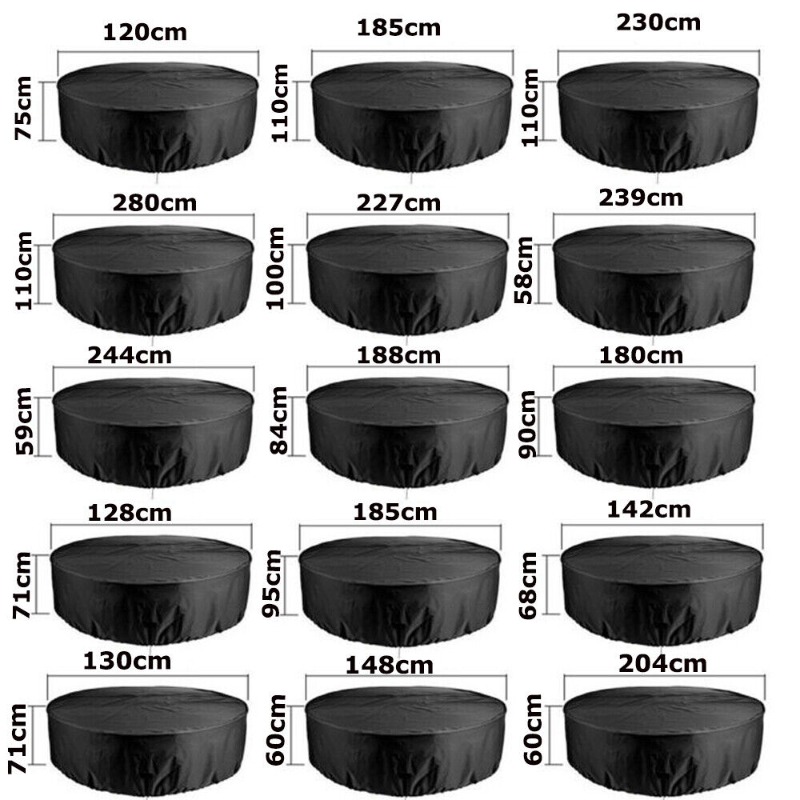 Large Round Waterproof Furnitu - Outdoor Furniture Bali avis et prix