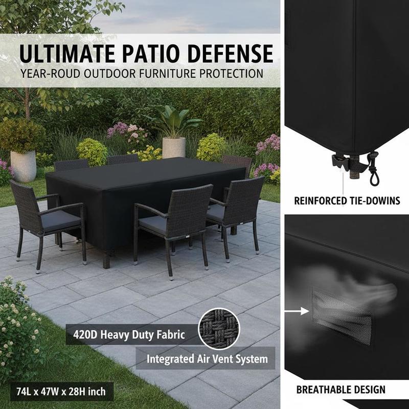 Outdoor Table Set Protector 74 - Outdoor Furniture Heavy Duty avis et prix