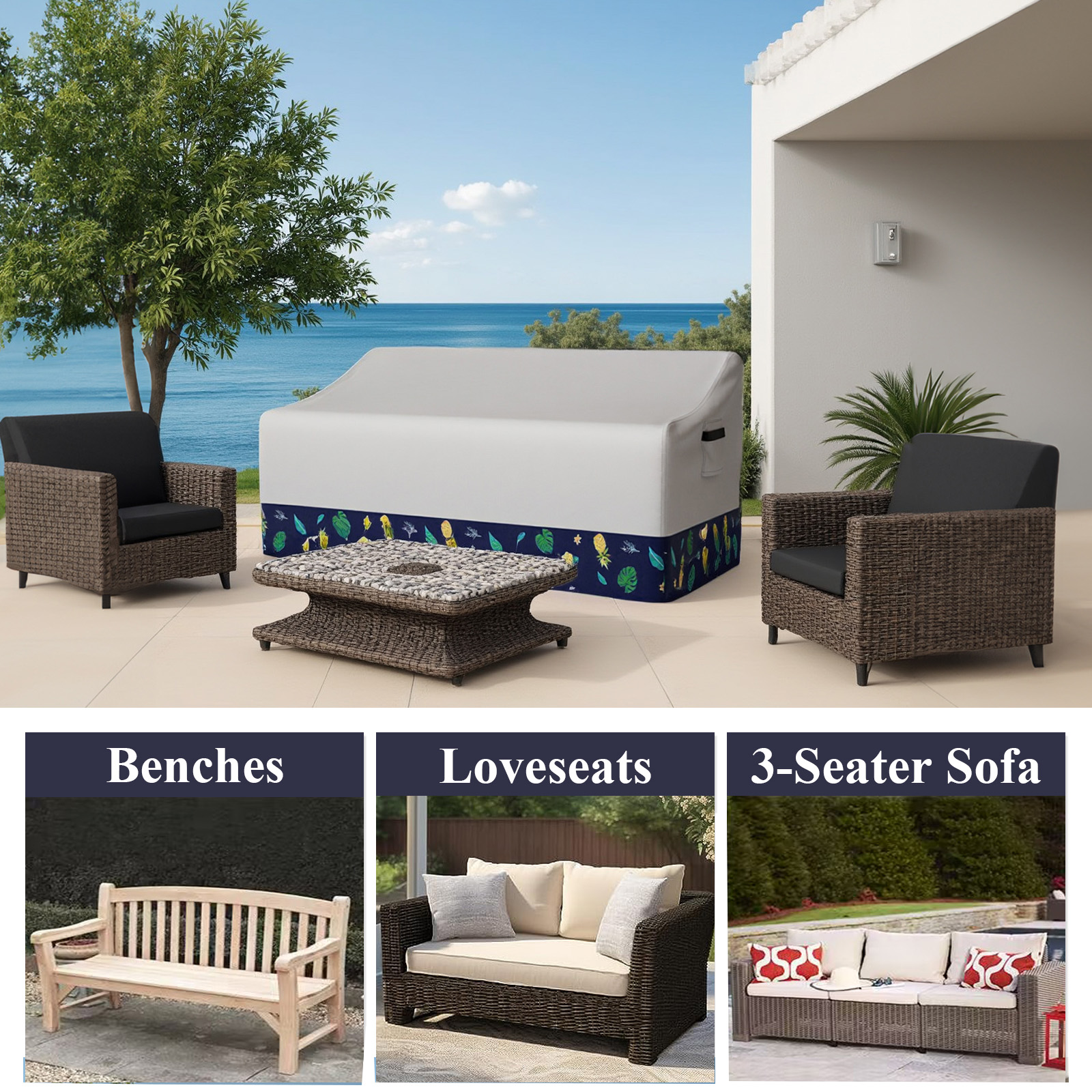 Outdoor Sofa Cover Waterproof  - Outdoor Furniture Weatherproof avis et prix
