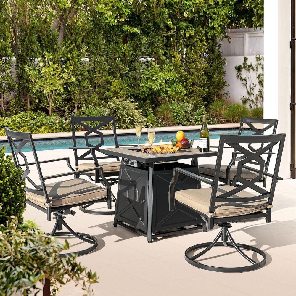 5-Piece Outdoor Patio Furnitur - Outdoor Furniture Set With Fire Pit avis et prix