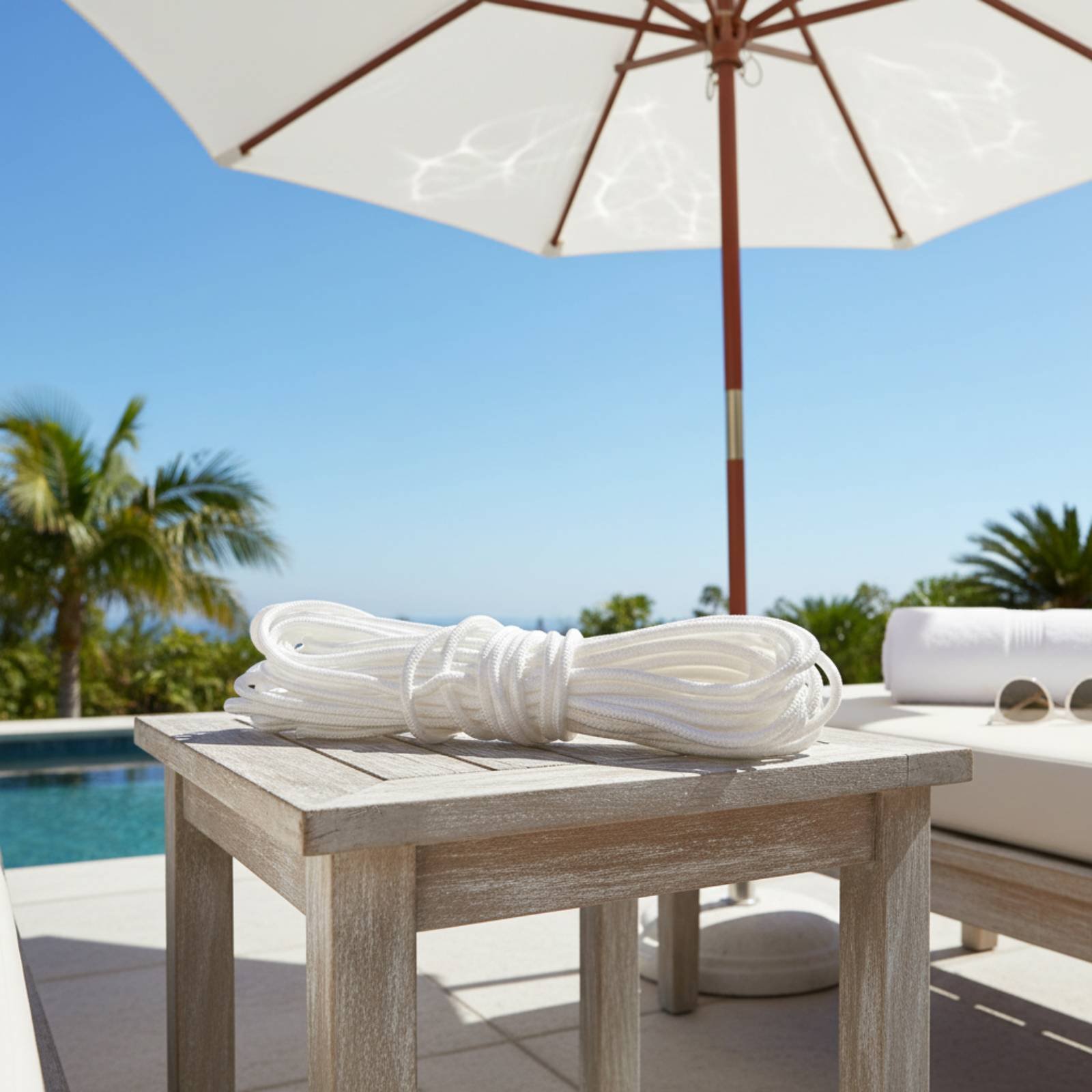 Roman Umbrella Pull Rope Wear- - Outdoor Furniture In avis et prix