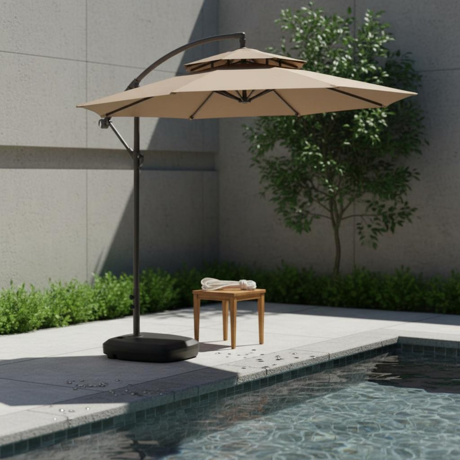 Roman Umbrella Pull Rope Wear- - Outdoor Furniture In avis et prix