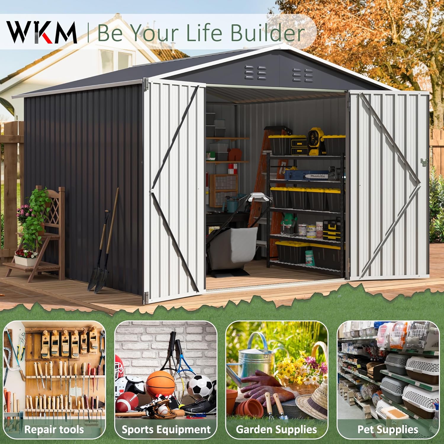 8x8 FT Outdoor Storage Shed, U - Outdoor Furniture Bali avis et prix